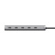 Trust Хаб Halyx USB-C > 5xUSB-C , Алюміній, 0.1м, сірий