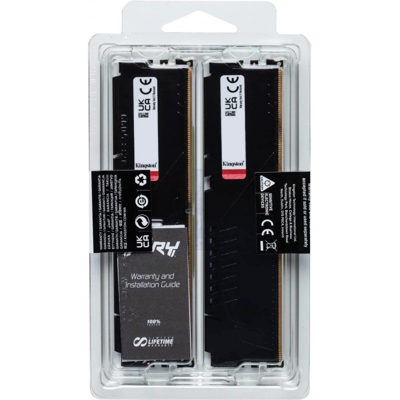 Kingston Пам'ять ПК DDR5 32GB KIT (16GBx2) 5600 FURY Beast Black EXPO