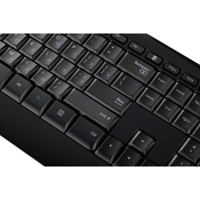 Microsoft Комплект Microsoft Desktop 850 109key, WL, EN/UKR/RU, Чорний