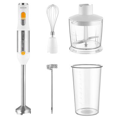 Sencor Блендер заглибний, 1200Вт, 5в1, чаша-800мл, вспінювач молока, білий Sencor Блендер заглибний, 1200Вт, 5в1, чаша-800мл, вспінювач молока, білий