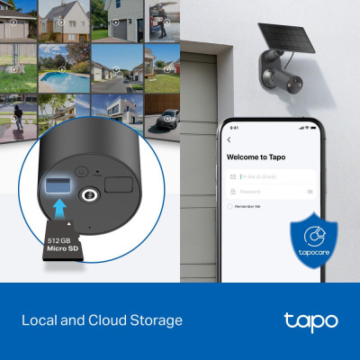 TP-Link Комплект розумної бездротової камери TAPO C411 KIT 2K та сонячної панелі