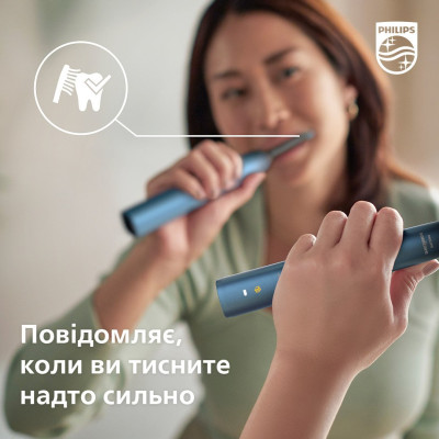 Philips Щітка зубна електр., Sonicare DiamondClean 9000 Series, 62т. колив/хв, насадок-1, футляр, Bluetooth, чорний