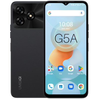 UMIDIGI Смартфон G5A (MP38) 6.52" 4/64ГБ, 2SIM, 5000мА·год, чорний