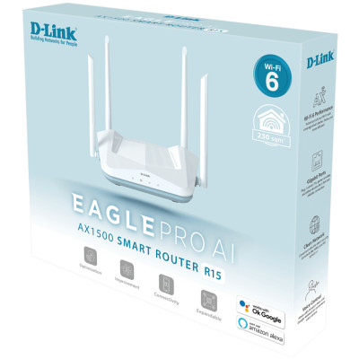 D-Link Маршрутизатор R15 X1500 3x GE LAN, 1x GE WAN