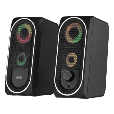 2E Акустична система PCS234 RGB, 2.0, USB, Black