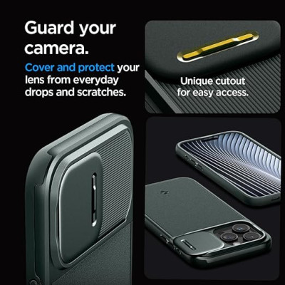 Spigen Чохол для Apple iPhone 15 Pro Max Optik Armor MagFit Abyss, Green