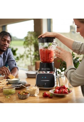 Russell Hobbs Блендер стаціонарний Sensigence , 1000Вт, чаша-1500мл, скло, сенс. управл., чорно-сірий