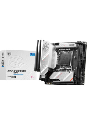 MSI Материнcька плата MPG B760I EDGE WIFI s1700 B760 2xDDR5 M.2 HDMI DP WiFi BT mITX