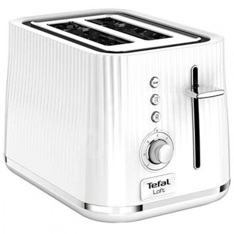 Tefal Тостер Loft 850Вт, пластик, білий