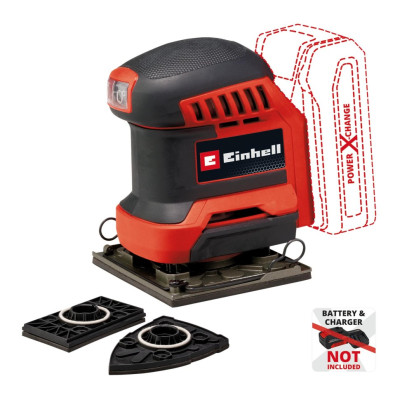 Einhell Шліфмашина вібраційна акумуляторна TE-OS 18/113 3X Li - Solo 18, 113х101мм 1.04кг без АКБ і ЗП
