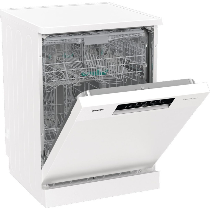Gorenje Посудомийна машина, 16компл., A+++, 60см, дисплей, 3 кошика, AquaStop, білий