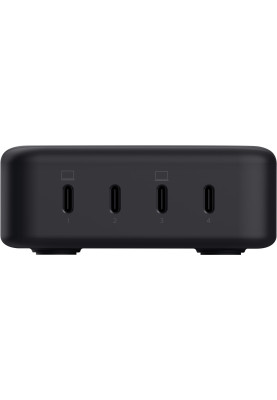 Trust Зарядне пристрій мережевий Maxo 240Вт, GaN, 4xUSB-C, PD, чорний