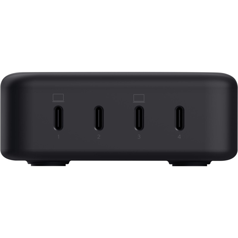 Trust Зарядний пристрій мережевий Maxo 240Вт,GaN, 4xUSB-C,PD, чорний