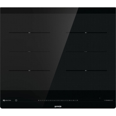 Gorenje Варильна поверхня індукційна, 60см, SliderTouch, IQ, поєднання конфорок, чорний