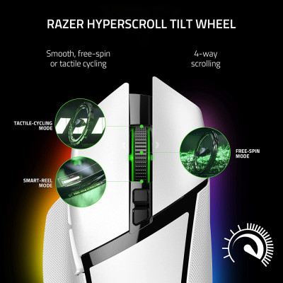 Razer Миша Basilisk V3 Pro WL White Edition