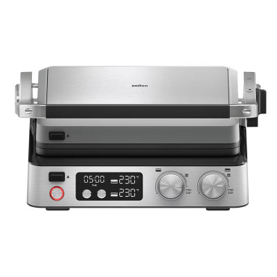 Braun Гриль притискний MultiGrill 7 CG 2000Вт, темп. режимів-3, з'ємні пластини+ пластини для вафель, метал