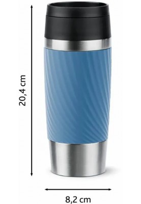 Tefal Термочашка Travel Mug Classic Twist, 360мл, нержавіюча сталь, блакитний