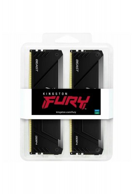 Kingston Пам'ять ПК DDR4 64GB KIT (32GBx2) 3200 FURY Beast RGB