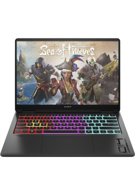 HP Ноутбук OMEN 14-fb0014ua 14" 2.8K OLED, Intel U7-155H, 16GB, F1024GB, NVD4060-8, DOS, чорний