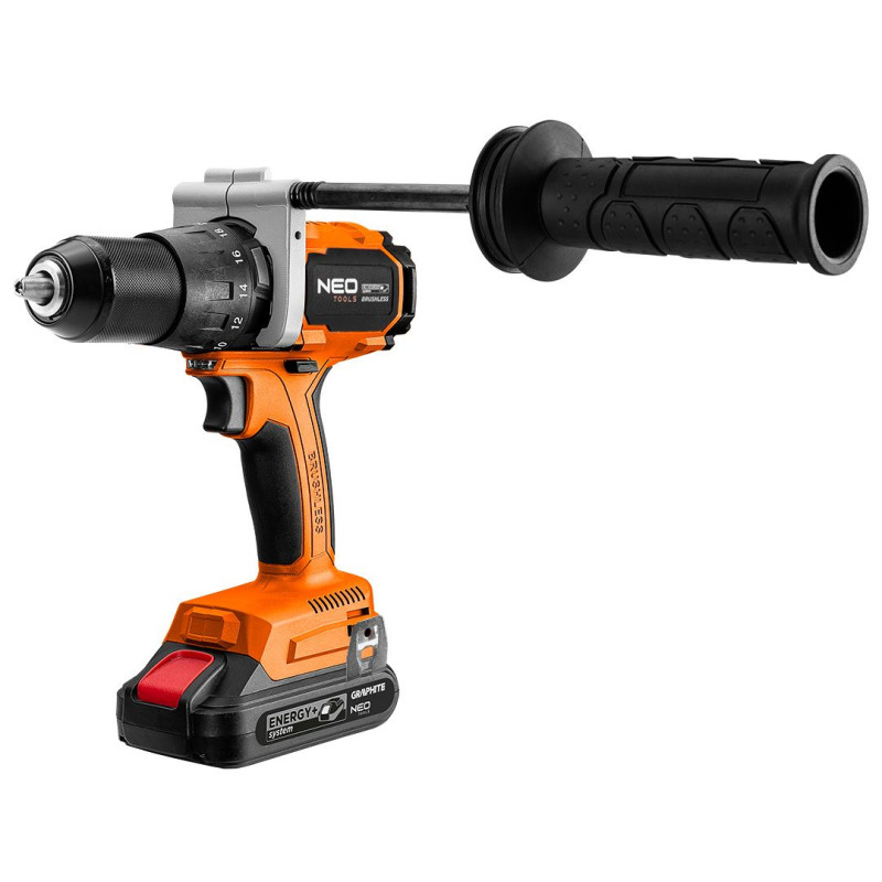 Neo Tools Шурупокрут-дриль акумуляторний Energy+ 18В безщітковий 100Нм 0-480·0-1900об·хв 1.56кг без АКБ та ЗП