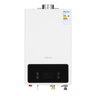 ARDESTO Комплект газова колонка ARDESTO HB02 10л/хв 20кВт турбована Low NOx з димоходом
