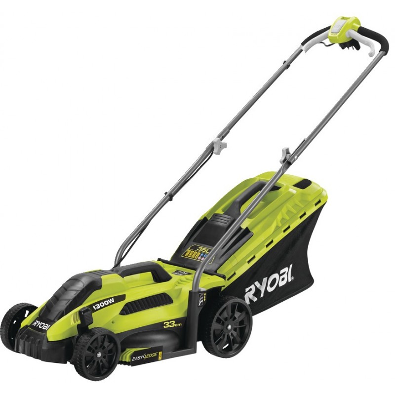 Ryobi Газонокосарка RLM13E33S 1300Вт 33см 35л 20-60мм EasyEdge 9кг