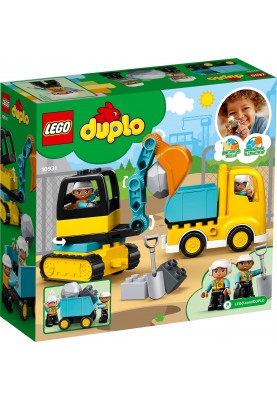 LEGO Конструктор DUPLO Вантажівка і гусеничний екскаватор 10931