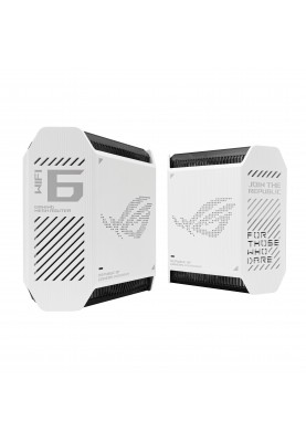 ASUS Маршрутизатор ROG Rapture GT6 2PK white AX10000 3xGE LAN 1x2.5GE WAN 1xUSB 3.2 g1 WPA3 OFDMA MESH