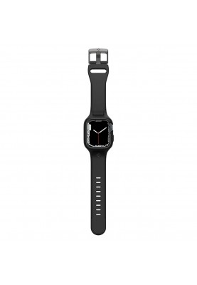 Spigen Чохол та ремінець 2в1 для Apple Watch 45mm Liquid Air Pro, Black