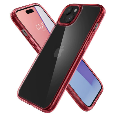 Spigen Чохол для Apple iPhone 15 Ultra Hybrid, Red Crystal