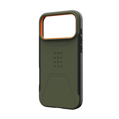 UAG Чохол для iPhone 17 Pro Max, Civilian MagSafe, Olive/Orange
