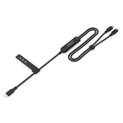 Digitus Кабель DIGITUS USB-C > 2xUSB-C заряджання/синхронізації, USB 2.0, 140W, 1.8м, чорний