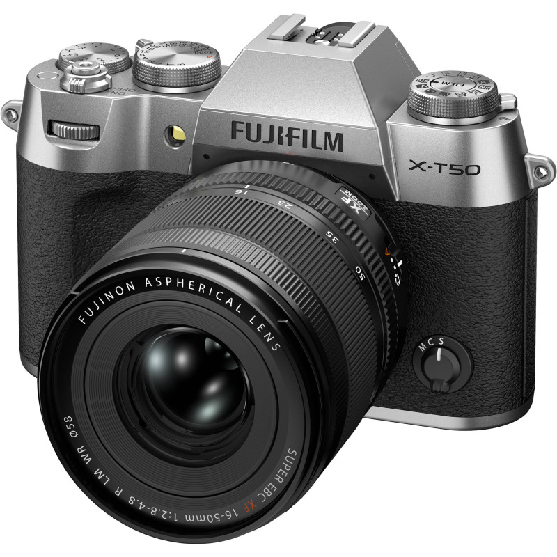 Fujifilm Цифр. фотокамера X-T50 + XF16-50mmF2.8-4.8 R LM WR Kit Silver