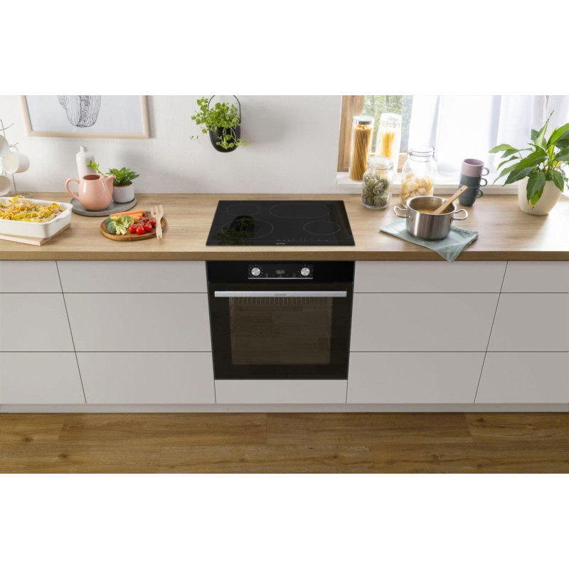 Gorenje Комплект (духовка + поверхня електричні BOSX6737E06BG + ECT43X), 738885, чорний