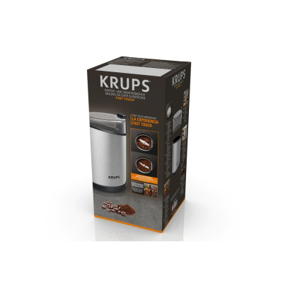 Krups Кофемолка GX204D10, 85г, метал