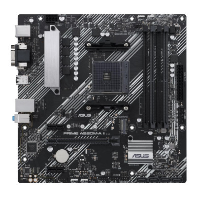 ASUS Материнська плата PRIME A520M-A II/CSM sAM4 A520 4xDDR4 HDMI-VGA-DP mATX