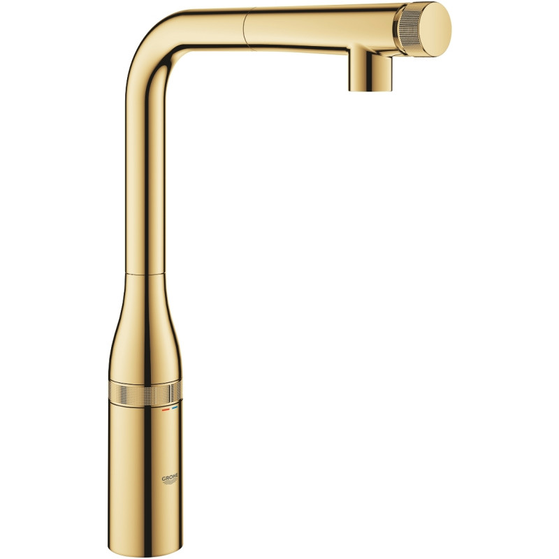 Grohe Змішувач для кухні Essence Smart Control, довж.виливу - 199мм, поворотний/витяжний, вентиль/кнопка, прохолодний схід сонця