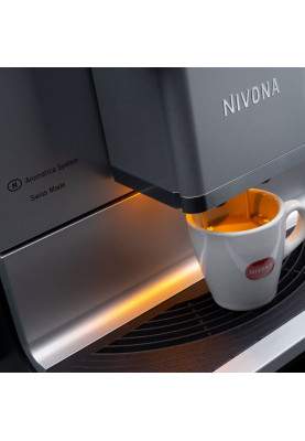 Nivona Кавомашина CafeRomatica, 2,2л, зерно+мелена, автомат.капуч, авторецептів -18, чорно-срібний