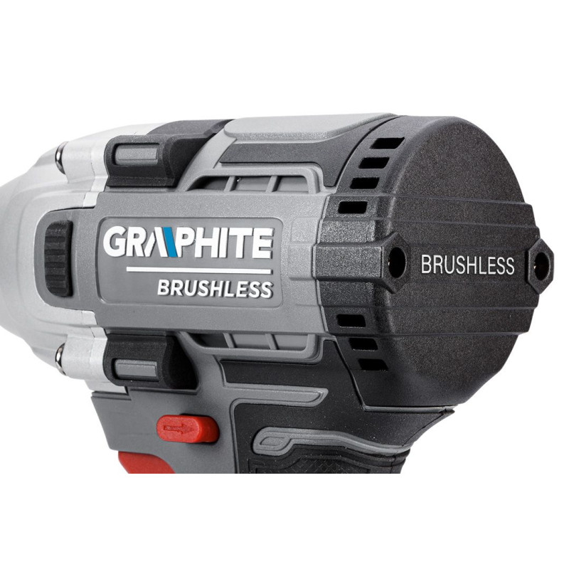 Graphite Гайковерт ударний Energy+ 18В безщітковий 2600об·хв 330Нм 1/2" 0.9кг без АКБ та ЗП