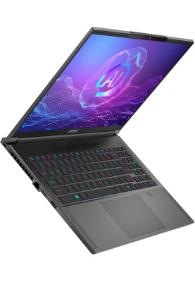 MSI Ноутбук Creator A16 AI+ A3XVGG 16 UHD, Ryzen AI 9 HX 370, 32GB, F2TB, NVD4070-8, W11P, сірий