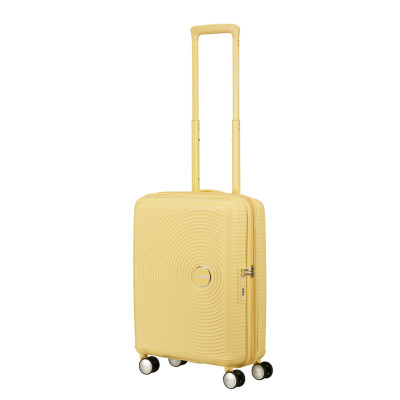 American Tourister Валіза American Tourister, Soundbox, поліпропілен, мала, 55см, 35.5/41л, TSA, 4 колеса, EXP, пастельно-жовтий
