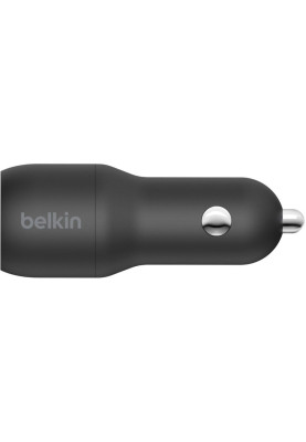 Belkin Автомобільний ЗП Car Charger 24W Dual USB-A, USB-A - MicroUSB, 1m, black