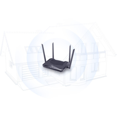 D-Link Маршрутизатор DIR-X1530 AX1500 3xGE LAN, 1xGE WAN