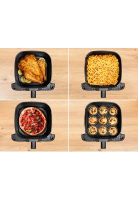 Tefal Мультипіч Easy Fry Mega, 1700Вт, чаша-7.5л, сенсорне керув., 8 програм, пластик, чорний