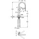 Grohe Змішувач для кухні Essence, довж.виливу - 240мм, поворотний, гнучкий, 1 важіль, хром