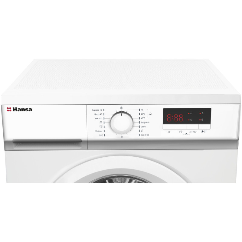 Hansa Пральна машина фронтальна, 7кг, 1200, A+++, 40см, дисплей, білий Hansa Пральна машина фронтальна, 7кг, 1200, A+++, 40см, дисплей, білий