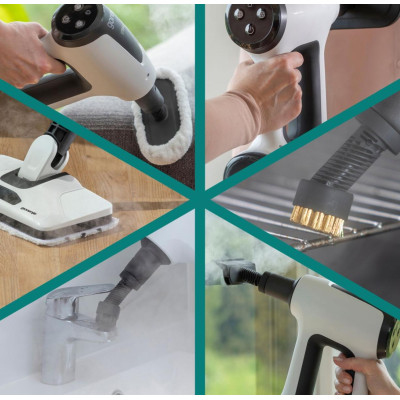 Gorenje Пароочисник для підлоги, 1500Вт, 400мл, білий