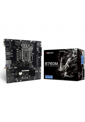 Biostar Материнська плата B760MX2-E D4 s1700 B760 2xDDR4 HDMI D-Sub mATX