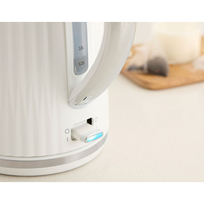 Russell Hobbs Електрочайник Eden, 1.7л, нержавіюча сталь, пластик, білий