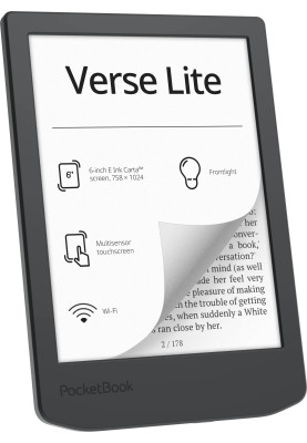 PocketBook Електронна книга 619 Verse Lite, Midnight Grey